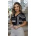 034464 - Blusa Ramany Estampa Listras